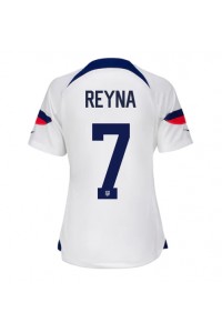 Fotbalové Dres Spojené státy Giovanni Reyna #7 Dámské Domácí Oblečení MS 2022 Krátký Rukáv
